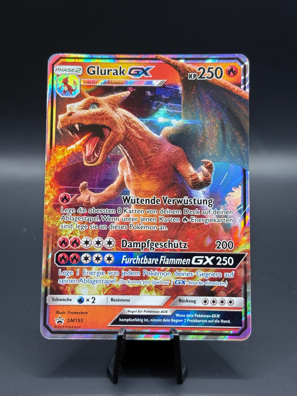 Pokemon Glurak GX SM195 Promo