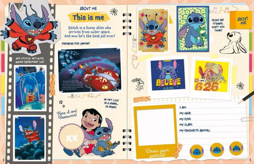 Disney Stitch Super ScrapBook Stickerkollektion – ALBUM