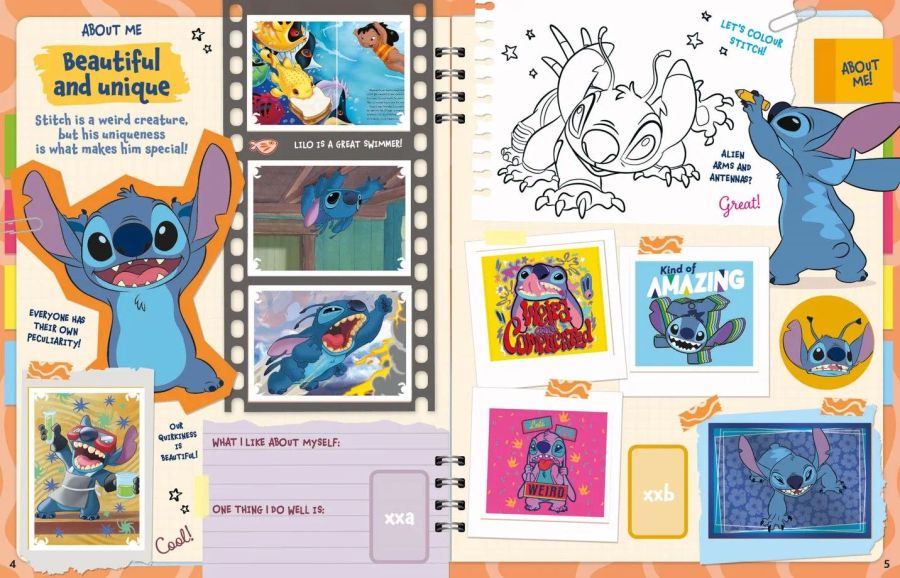 Disney Stitch Super ScrapBook Stickerkollektion – ALBUM