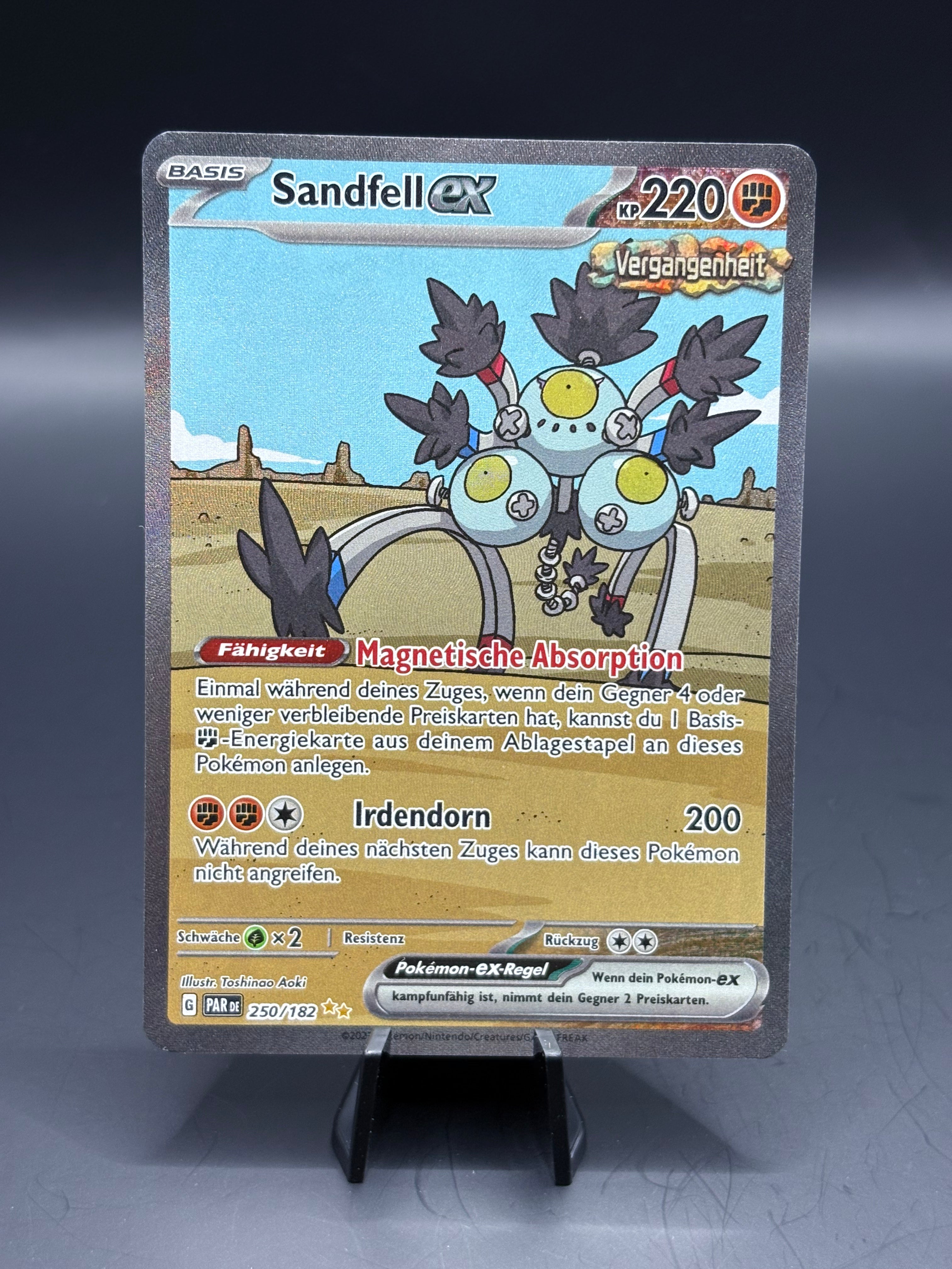 Pokemon Sandfell ex (PAR 250) NM
