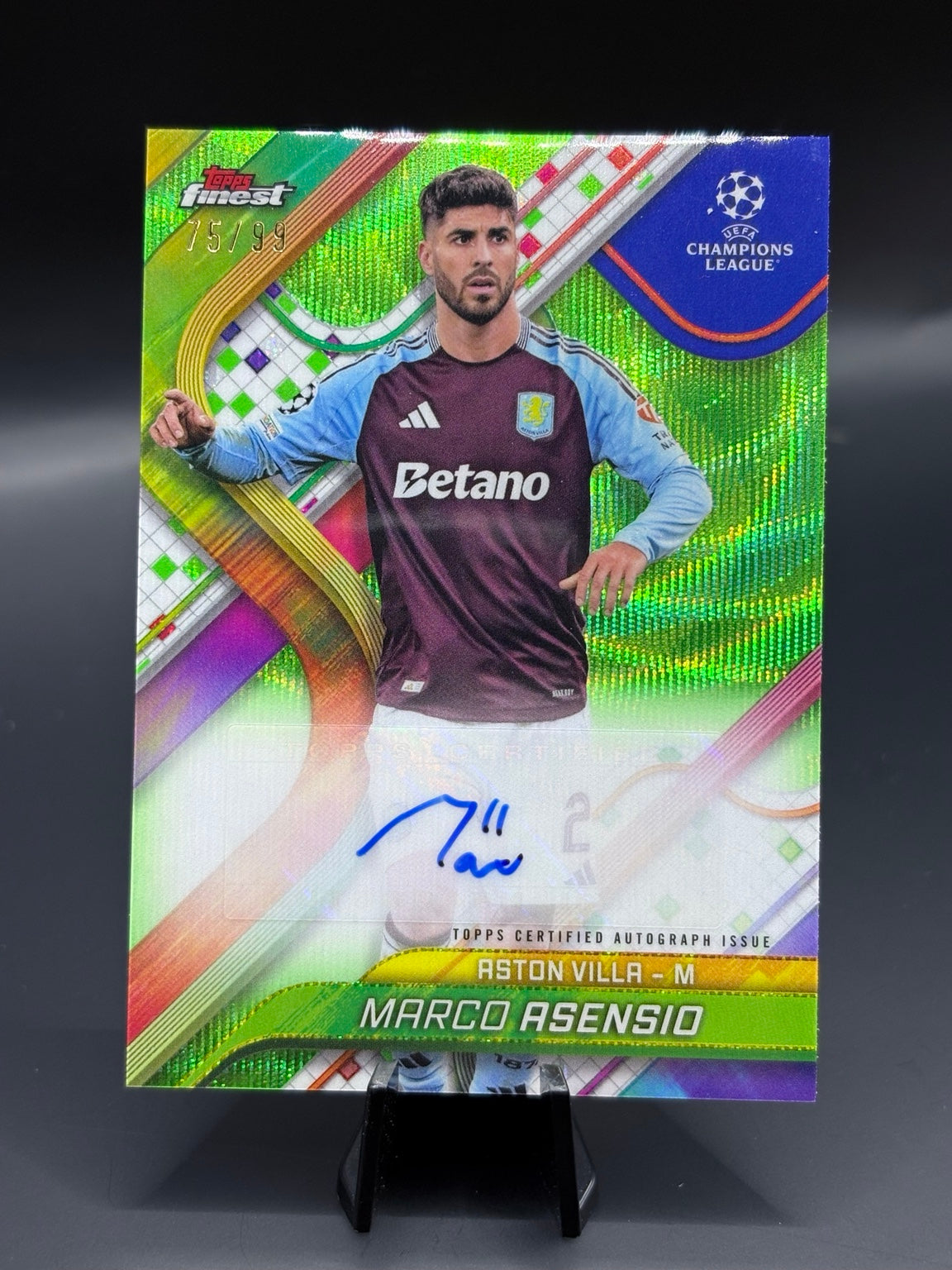 Marco Asensio Topps Finest UEFA Club Competitions 2024/25