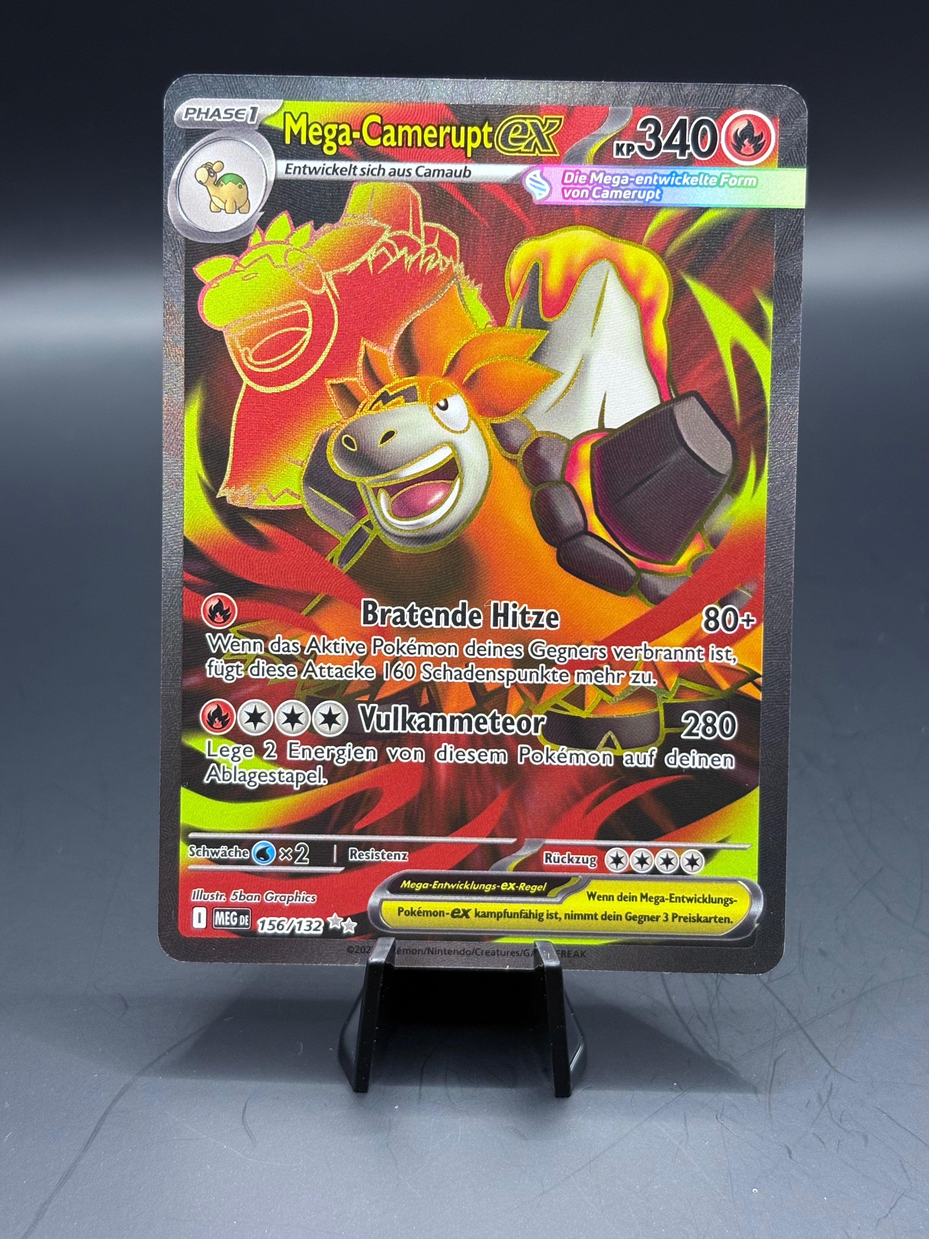 Pokemon Mega Camerupt ex (MEG 156) NM