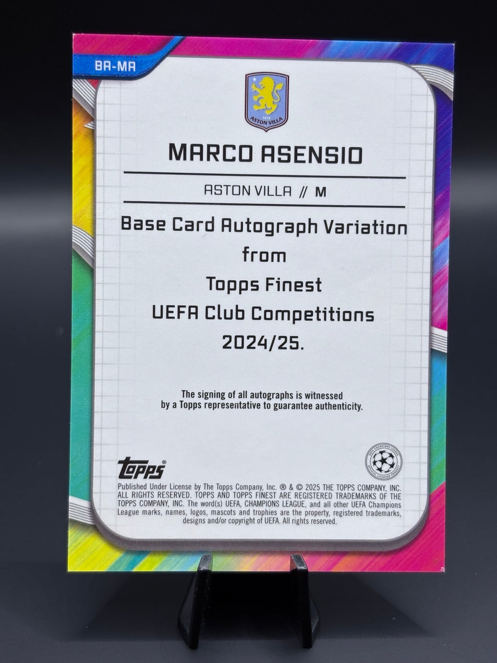 Marco Asensio Topps Finest UEFA Club Competitions 2024/25
