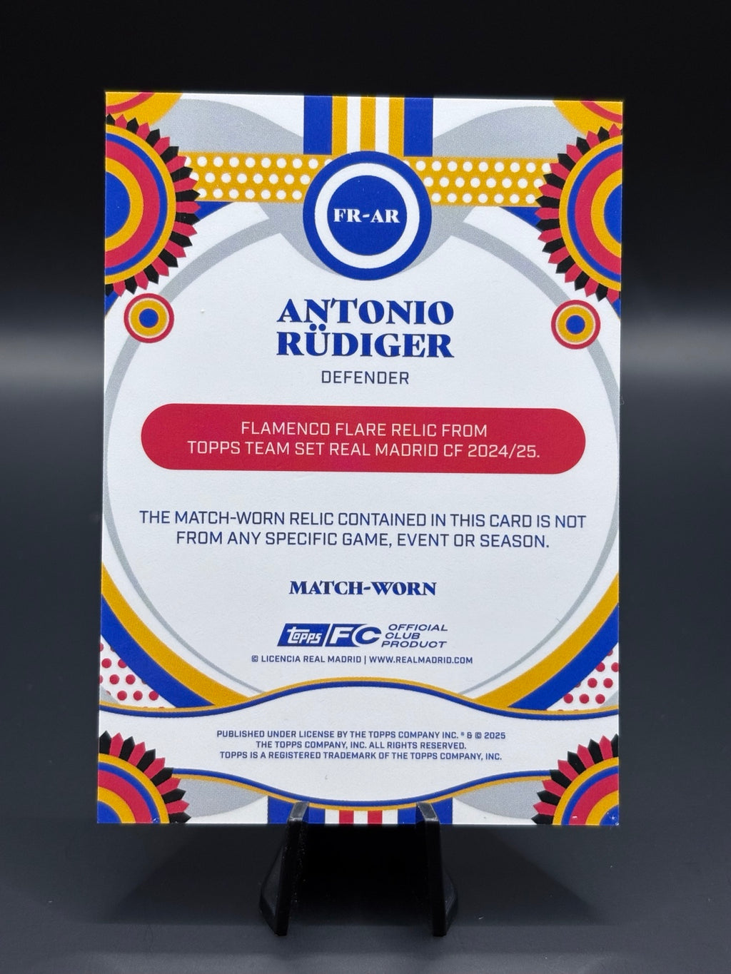 Antonio Rüdiger & Marcelo Topps Team Set Real Madrid CF 2024/25.