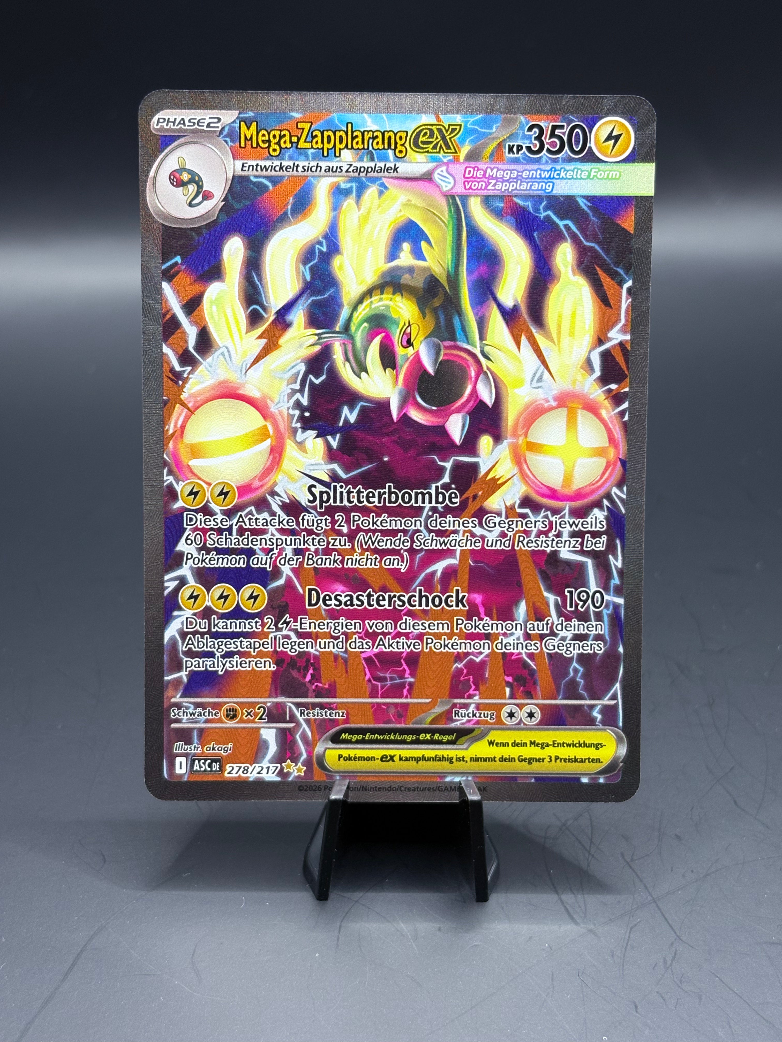 Pokemon Mega Zapplarang ex (ASC 278) NM