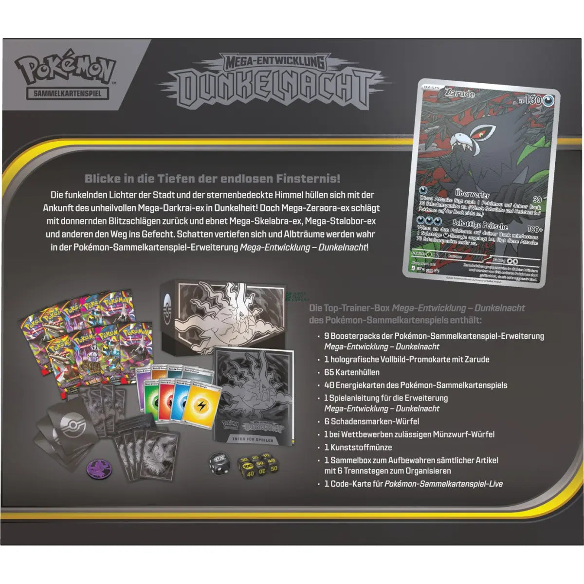 Pokemon Mega Entwicklung 05 Dunkelnacht Top-Trainer-Box (Deutsch)