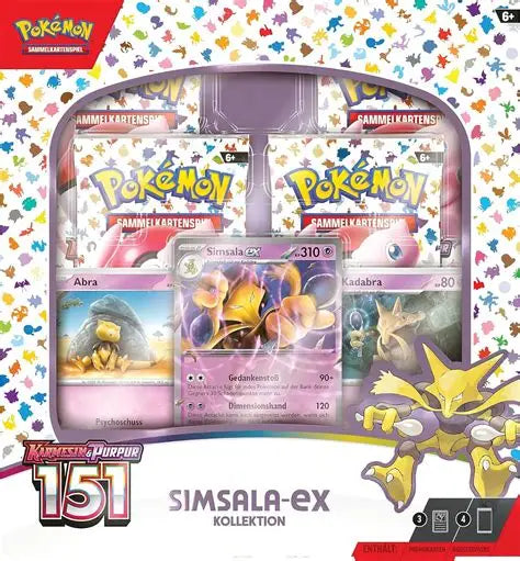 Pokemon 151 Simsala ex Kollektion