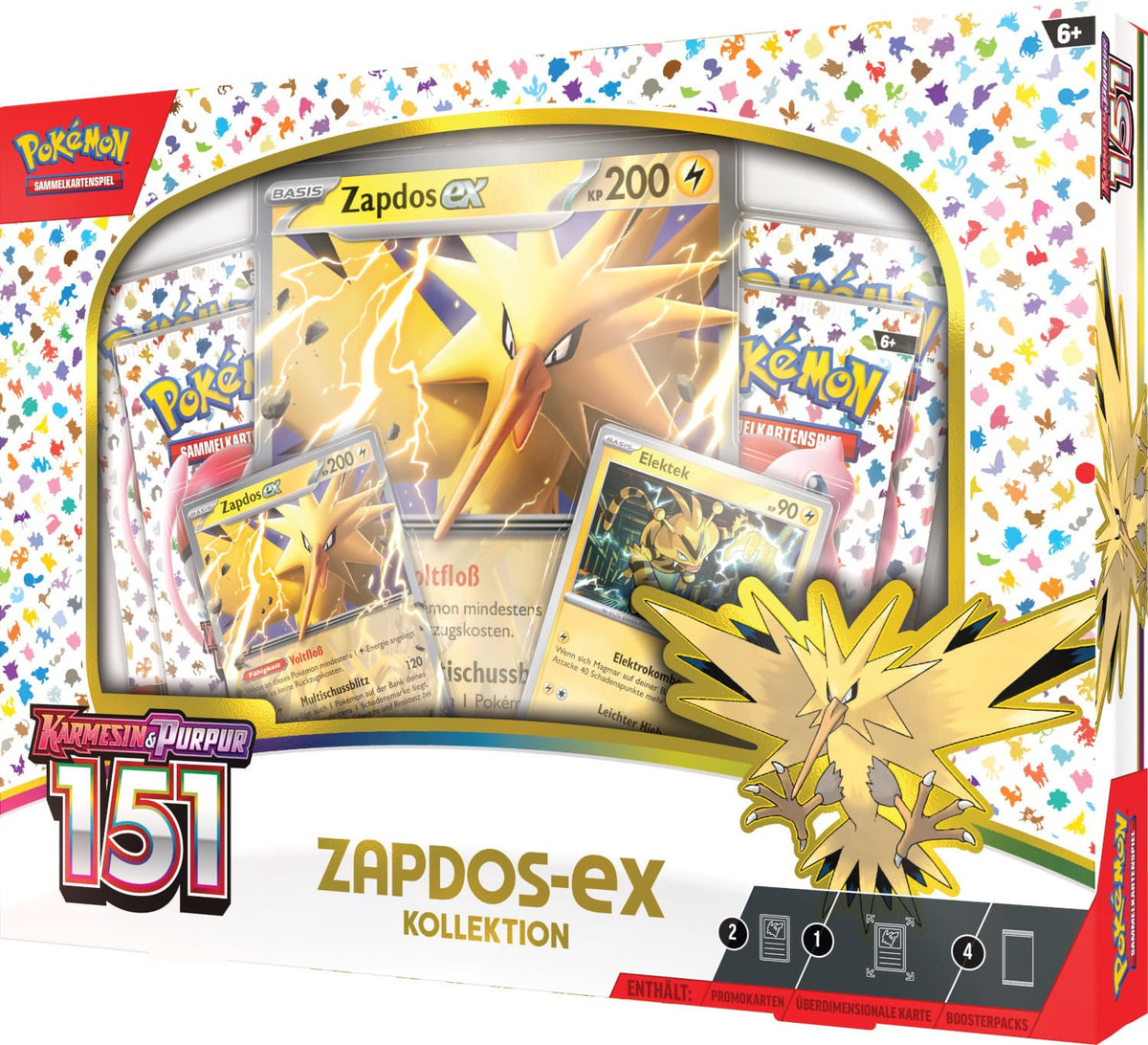 Pokemon 151 Zapdos ex Kollektion