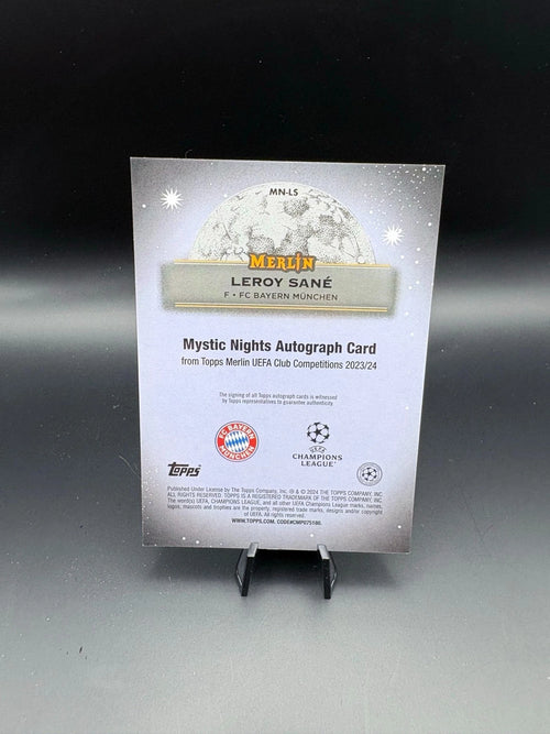 Leroy Sané Mystic Nights Autograph Topps Merlin UEFA 2023/24 | FC Bayern München